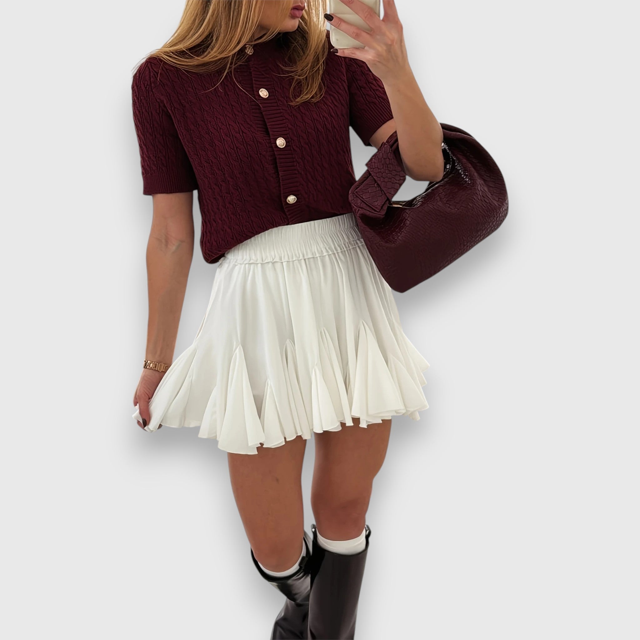 Cardigan Court à Boutons Liova