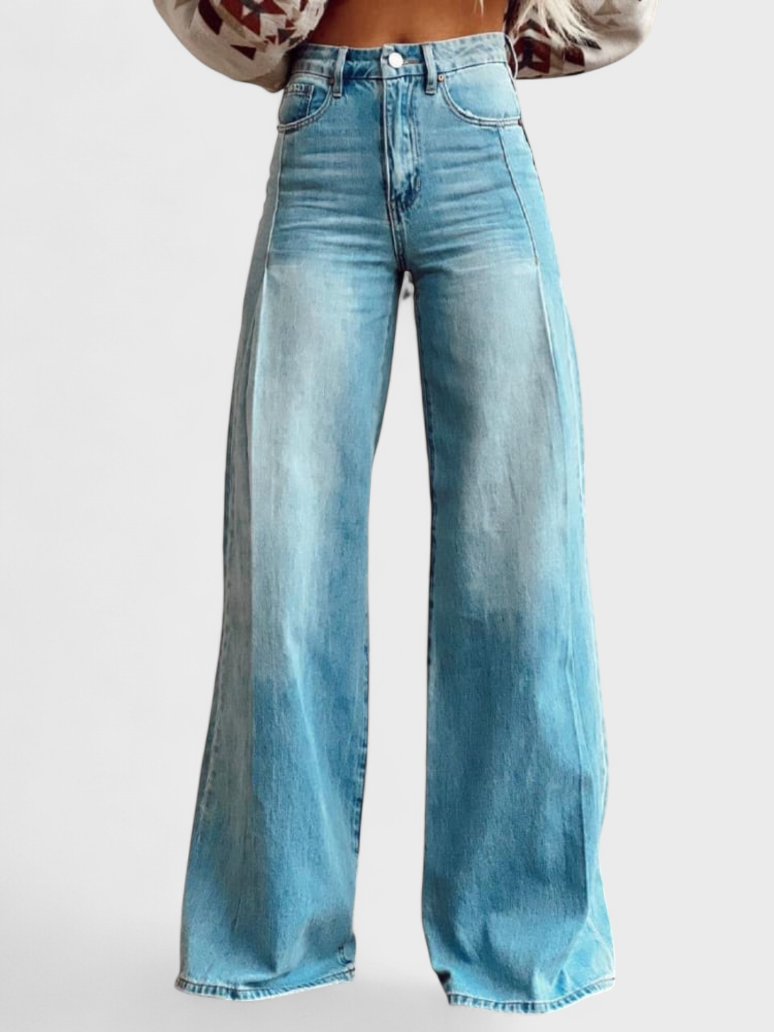 Pantalons Élegants à Jambes Larges