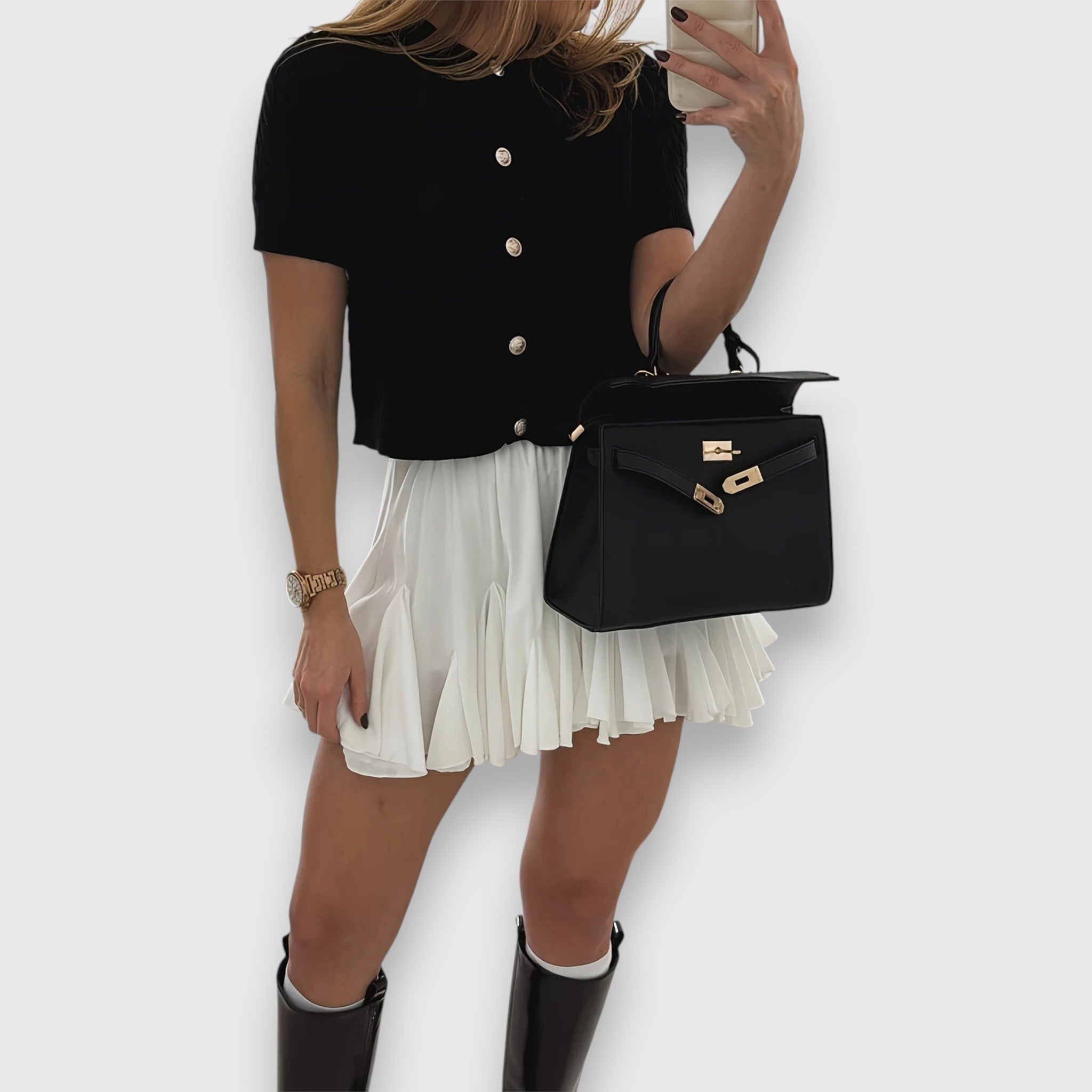 Cardigan Court à Boutons Liova