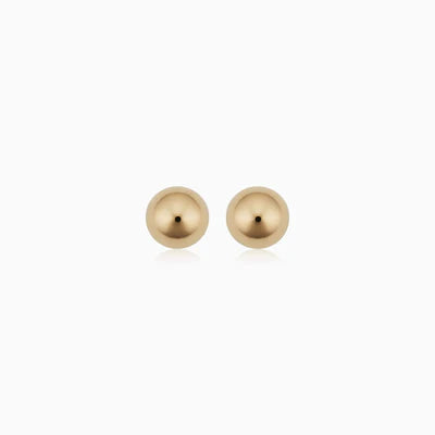 Boucles d'Oreilles Rondes en Or 18K