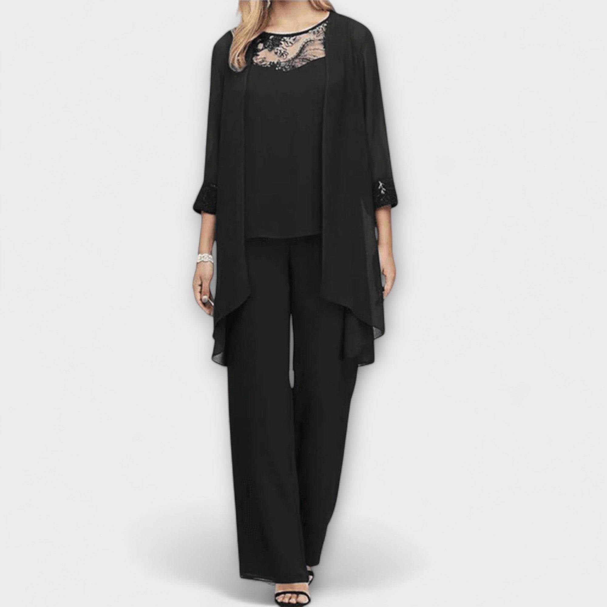 Ensemble Tricot 3 Pièces Élégant