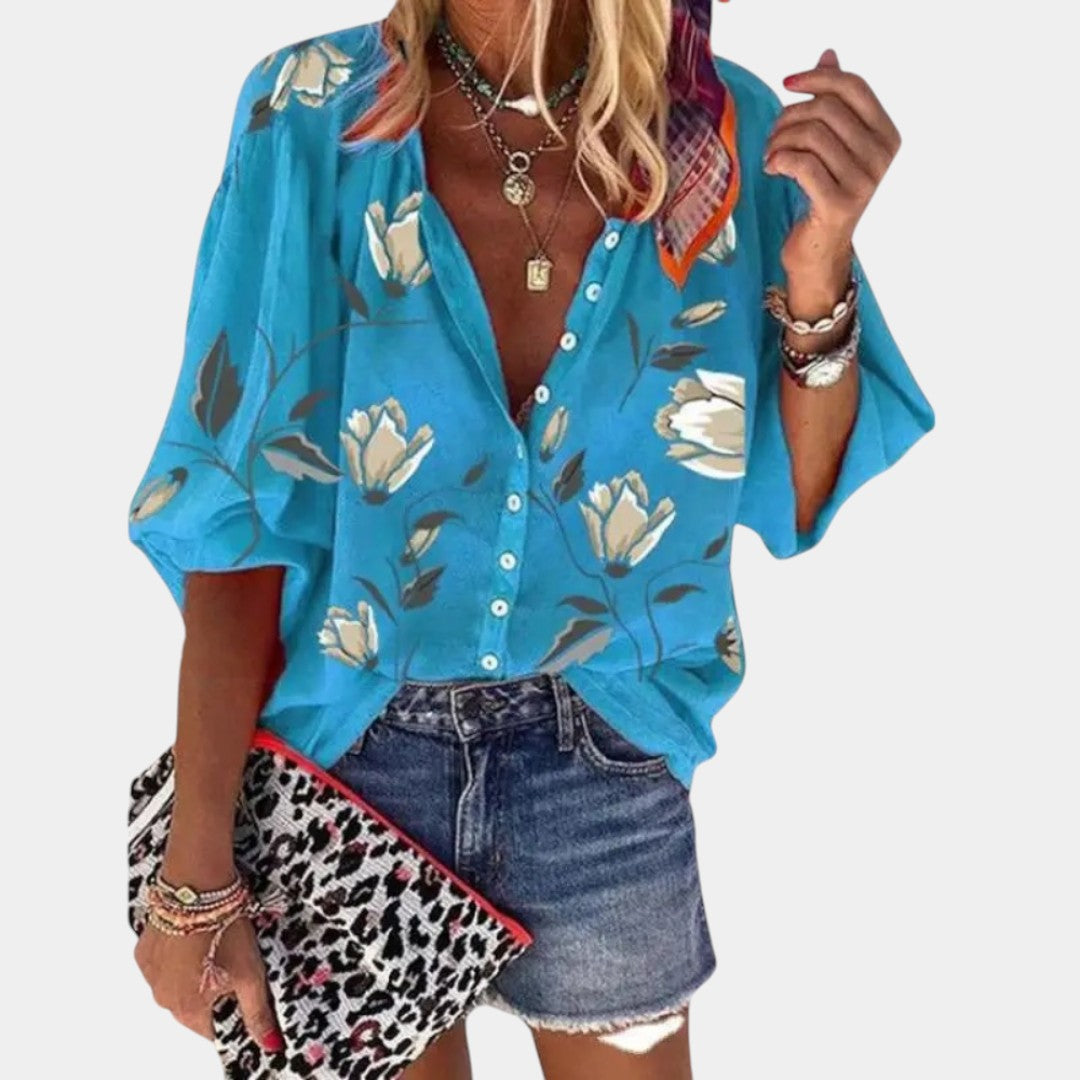 Blouse d'Été Imprimé Floral Mila