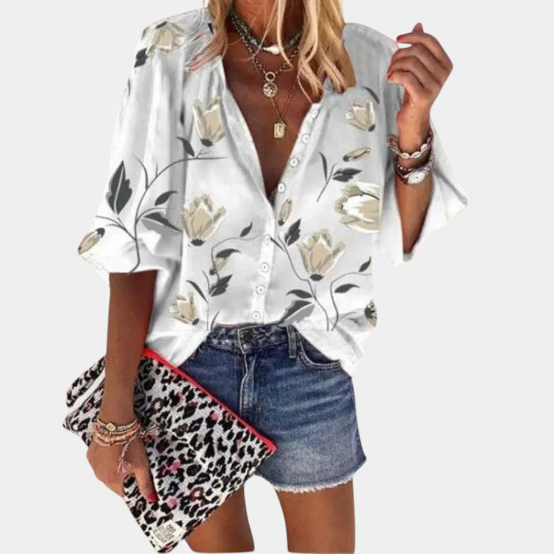 Blouse d'Été Imprimé Floral Mila