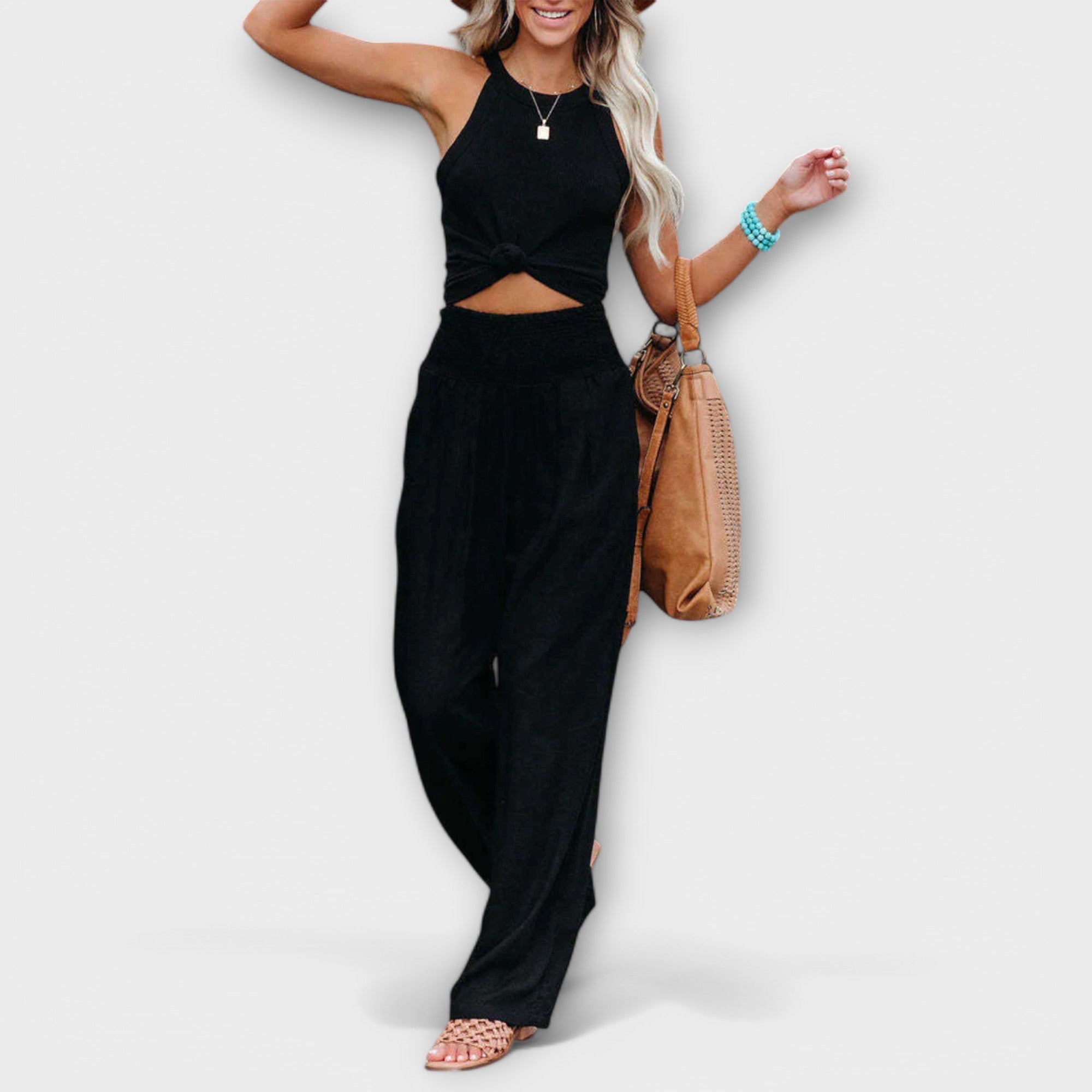 Pantalons Élégants en Tissu Léger