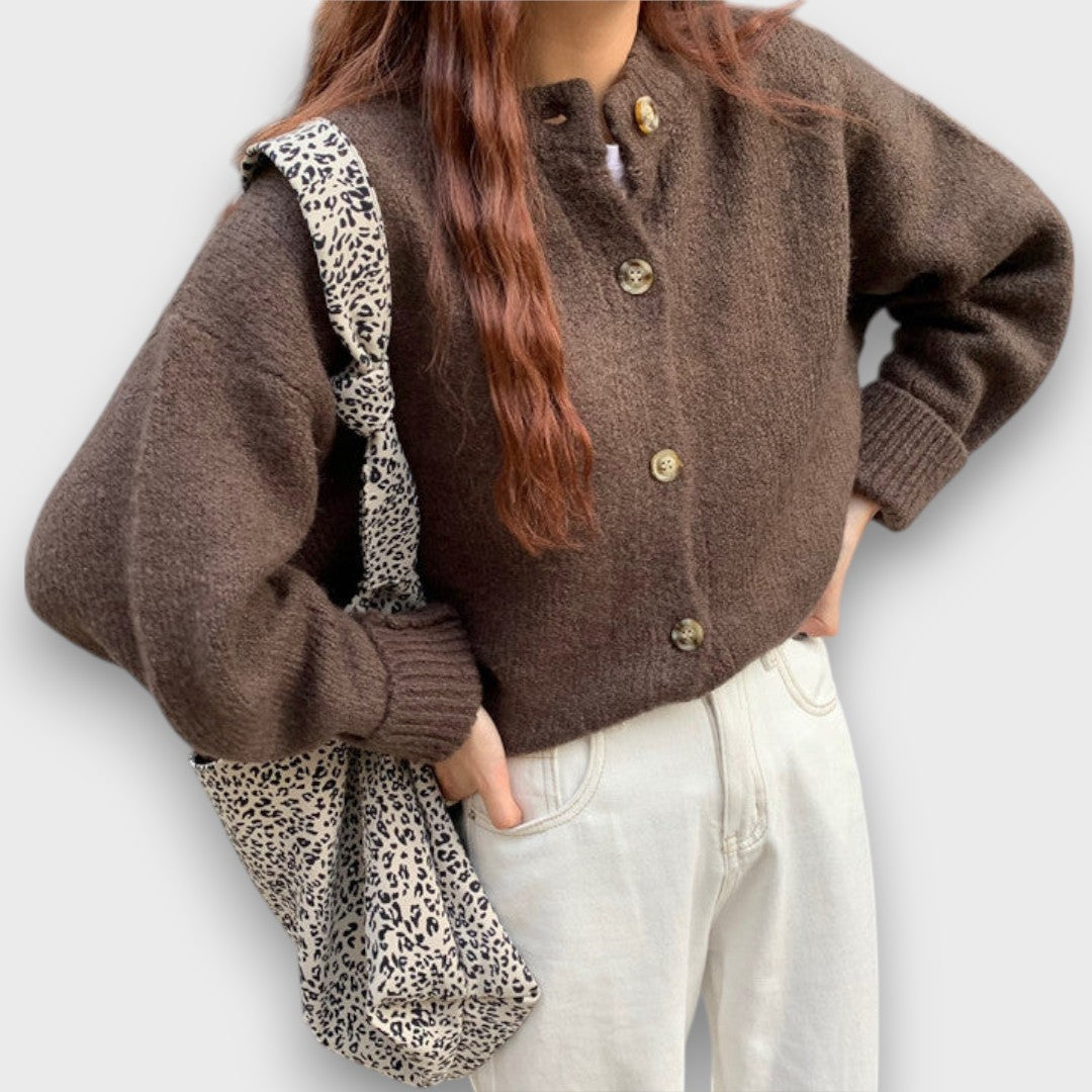 Cardigan Moka Doux et Chic