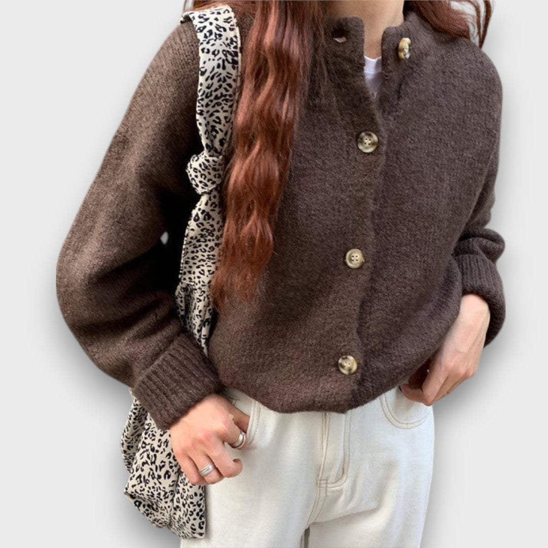 Cardigan Moka Doux et Chic