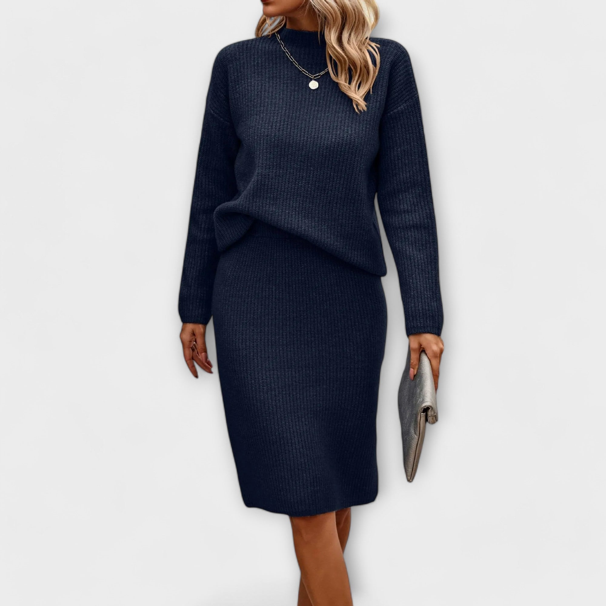 Ensemble Élégant Pull et Jupe