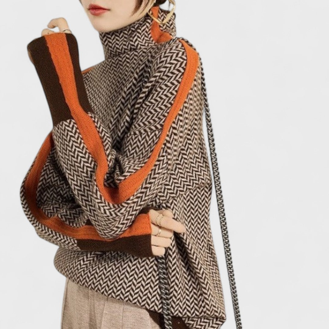 Pull Col Montant Élégant