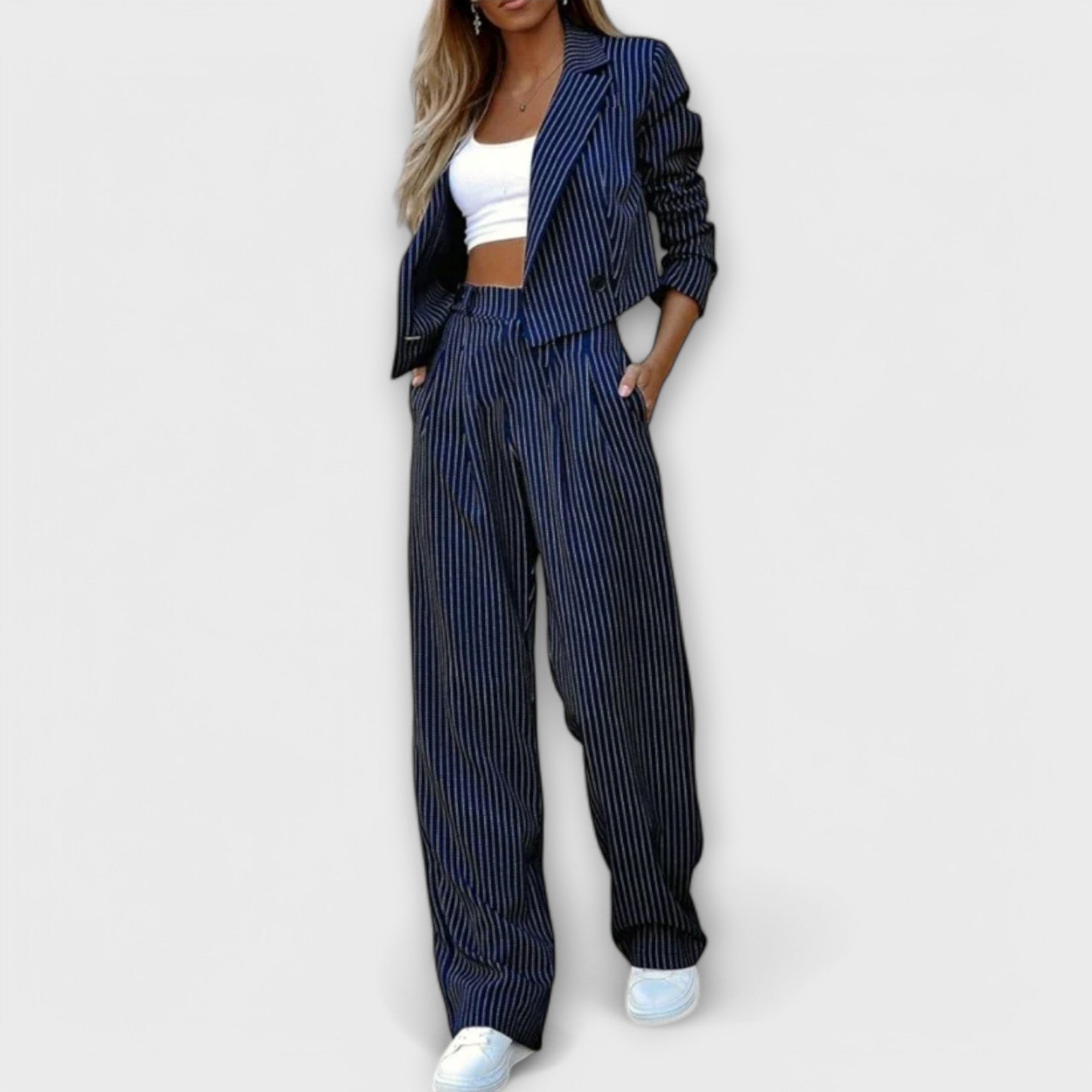 Ensemble Rayé Élégant pour Femme