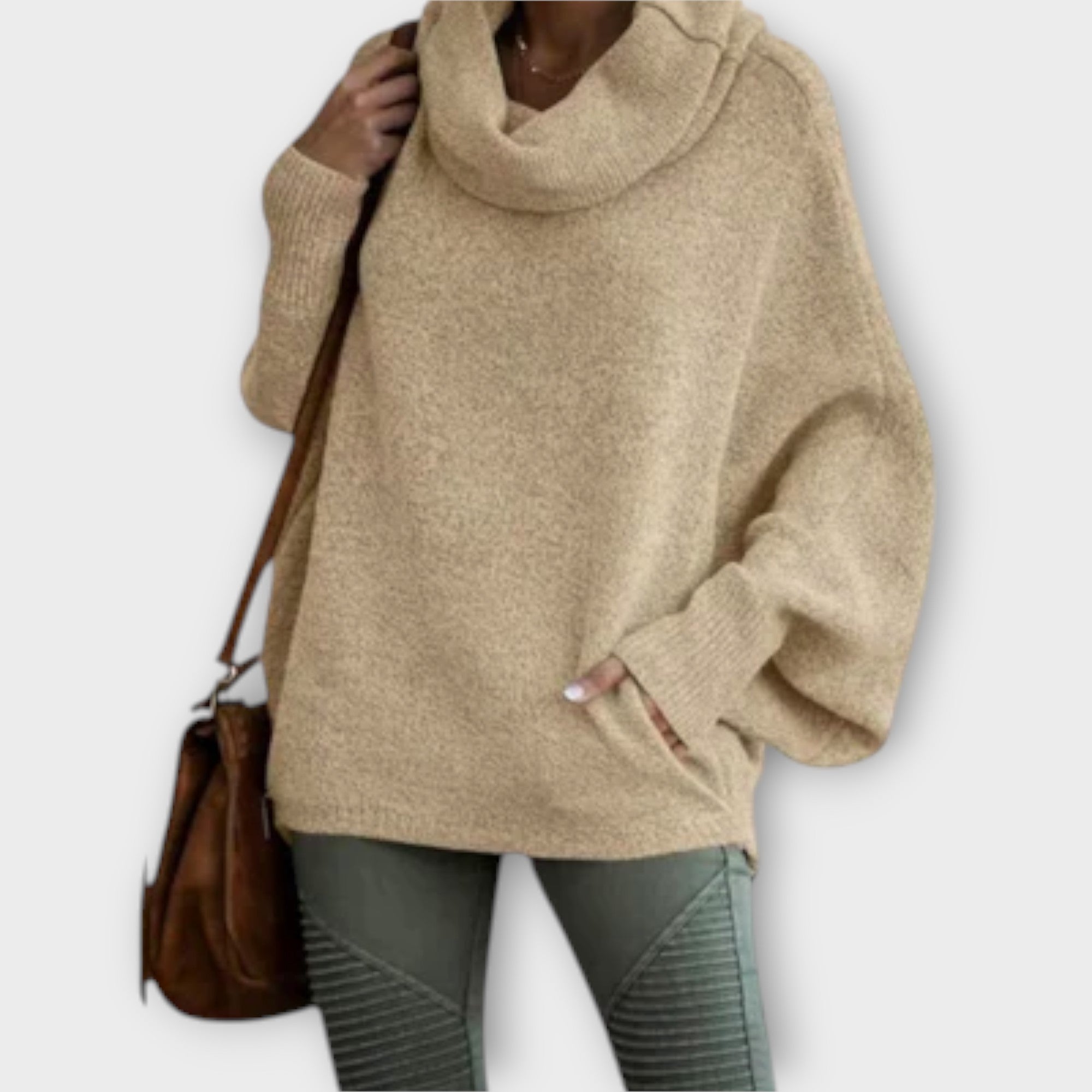 Pull Turtleneck Élégant Femme
