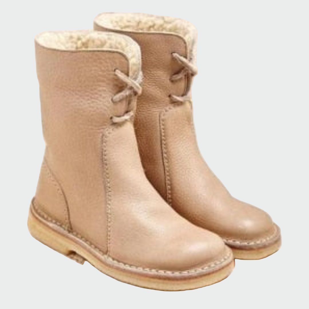 Bottes en Cuir Imperméable avec Laine