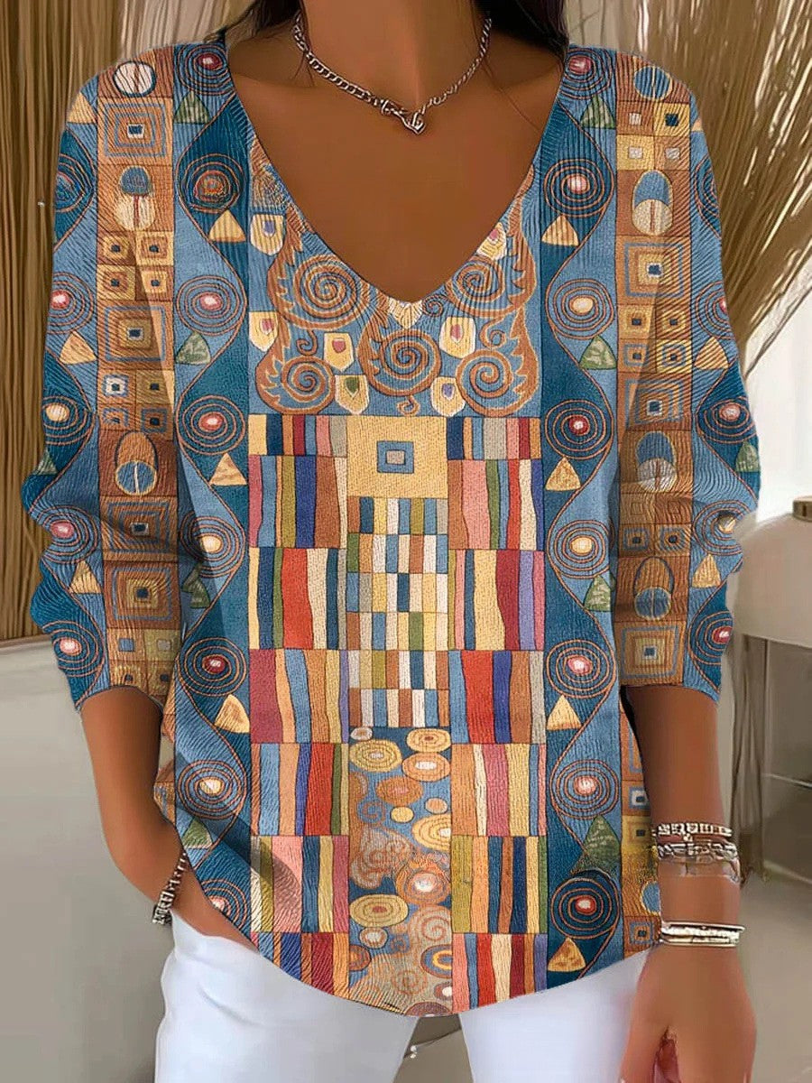 Pull Douce Élégance – Motifs Floraux