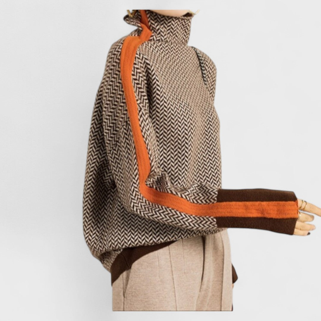 Pull Col Montant Élégant