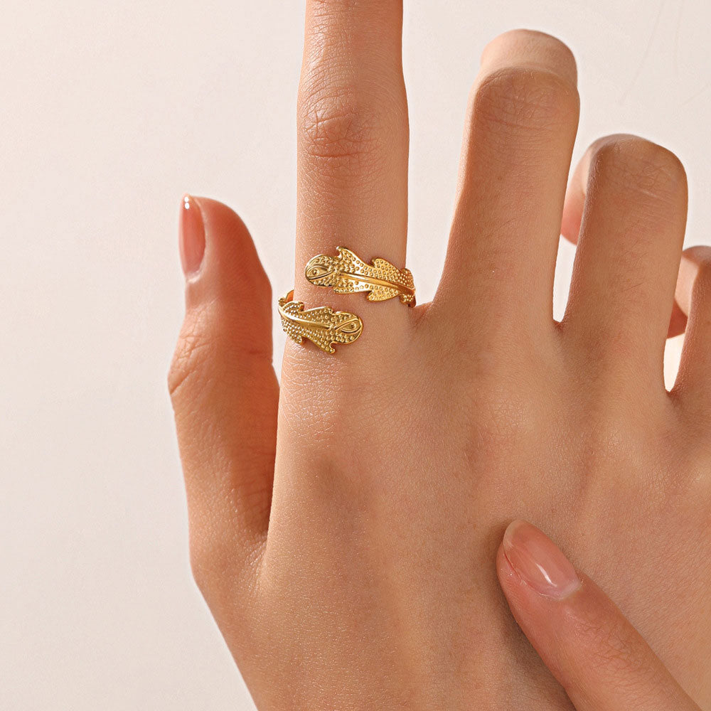 Bague en Corail 18K Élégante