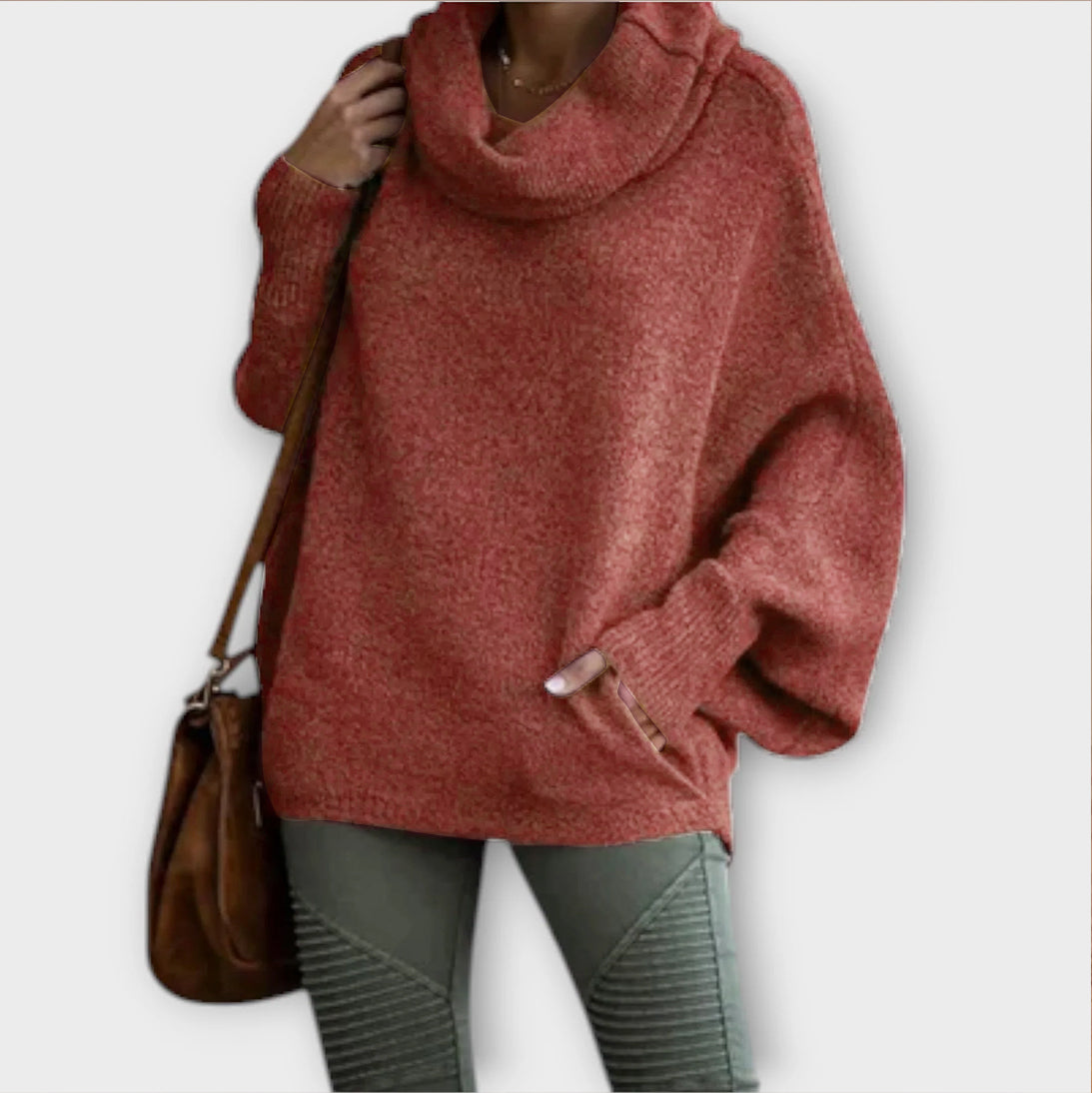 Pull Turtleneck Élégant Femme