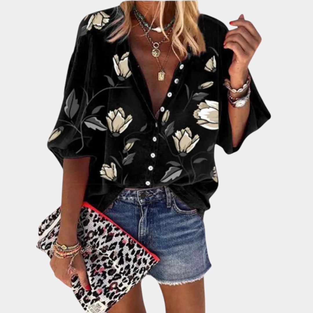 Blouse d'Été Imprimé Floral Mila
