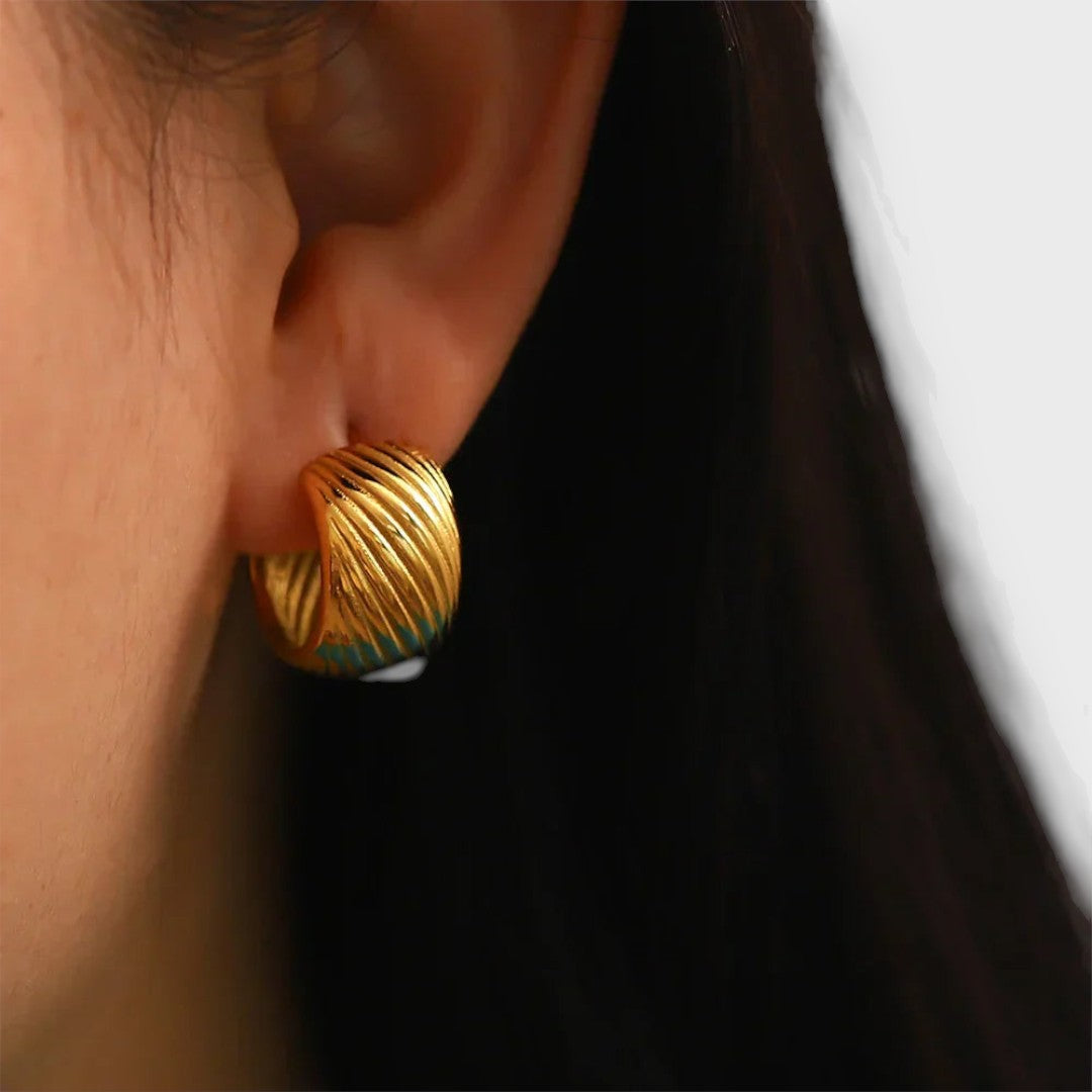 Boucles d'Oreilles Créoles Vintage Luxe