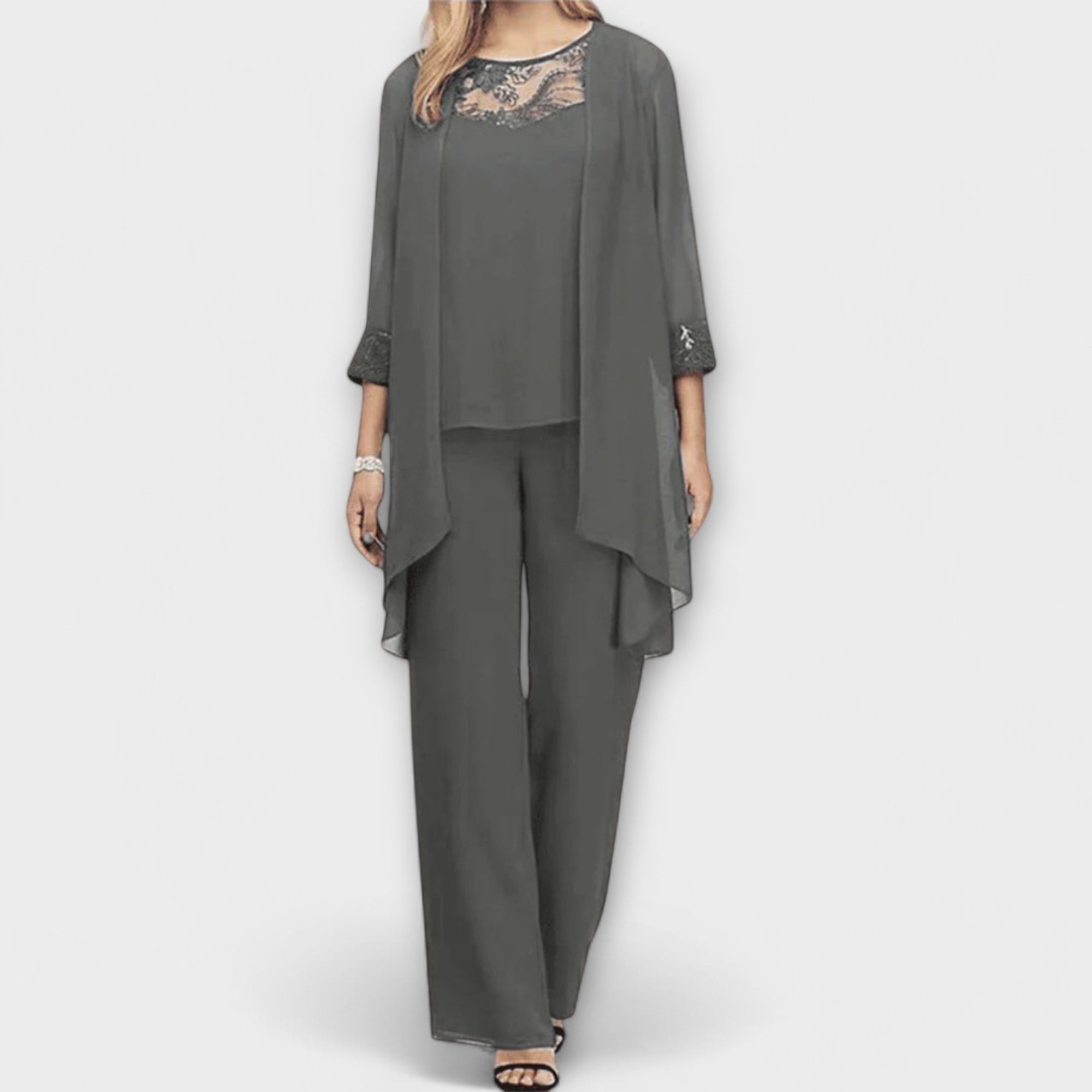 Ensemble Tricot 3 Pièces Élégant