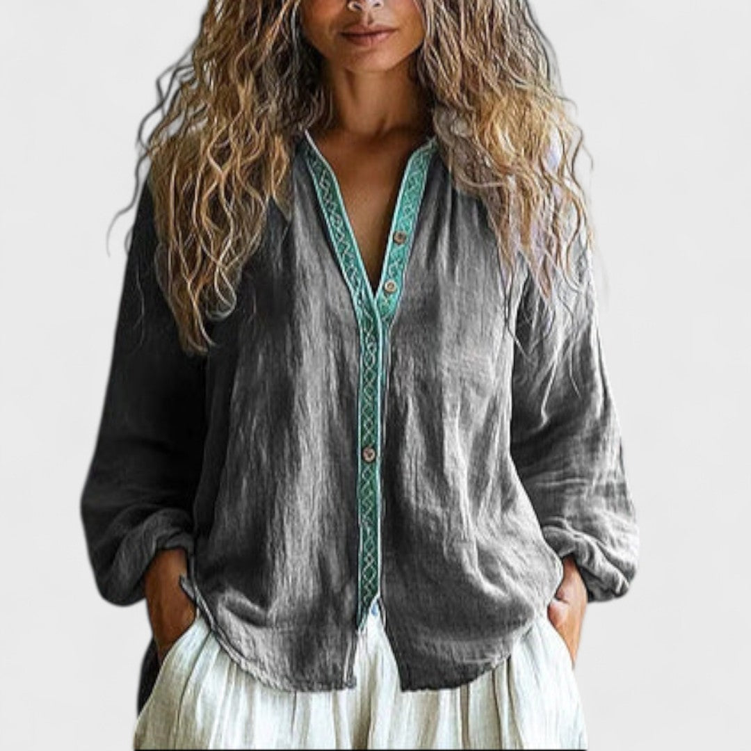 Chemisier Vintage Élégant Aurélie