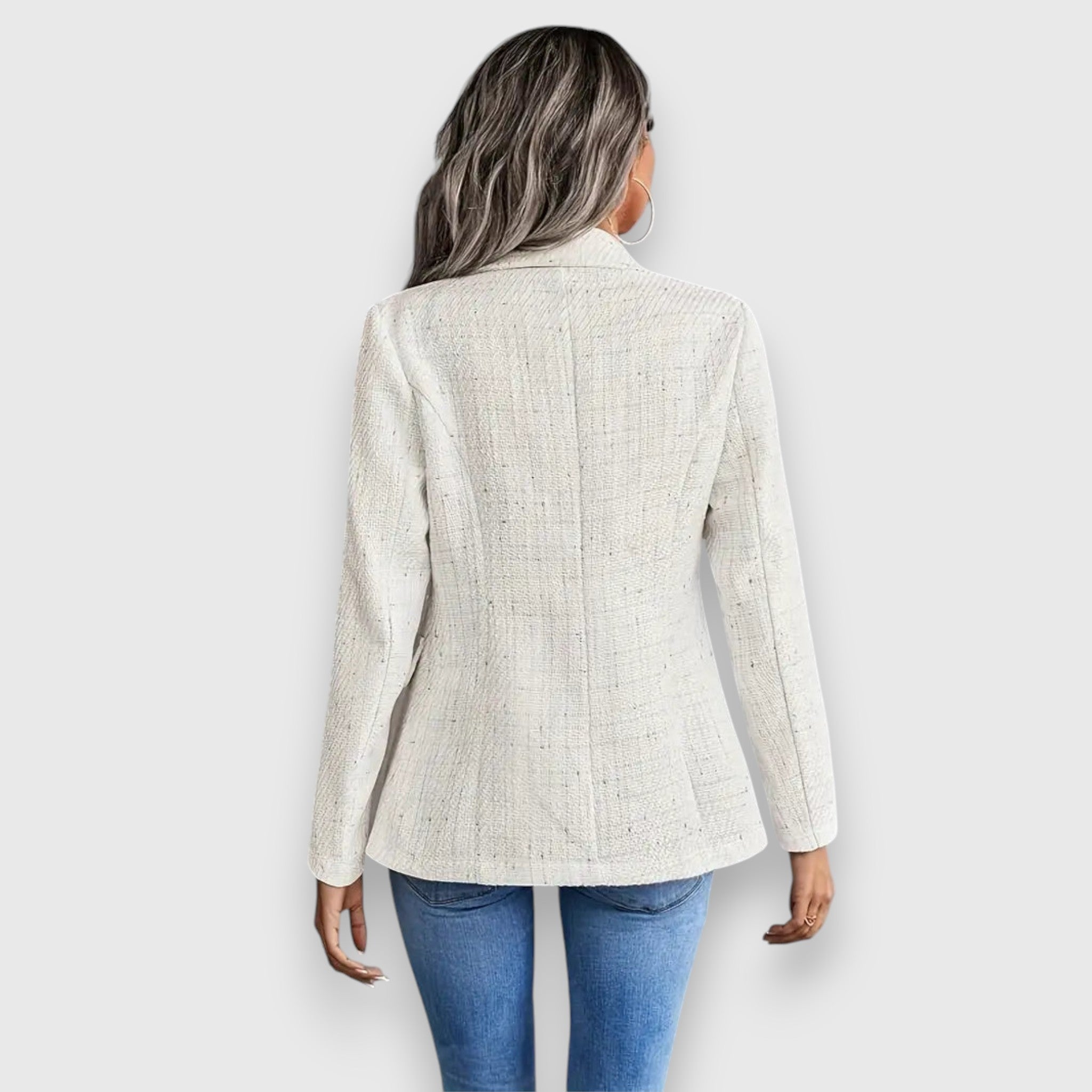 Blazer en Tweed Léger Zarela