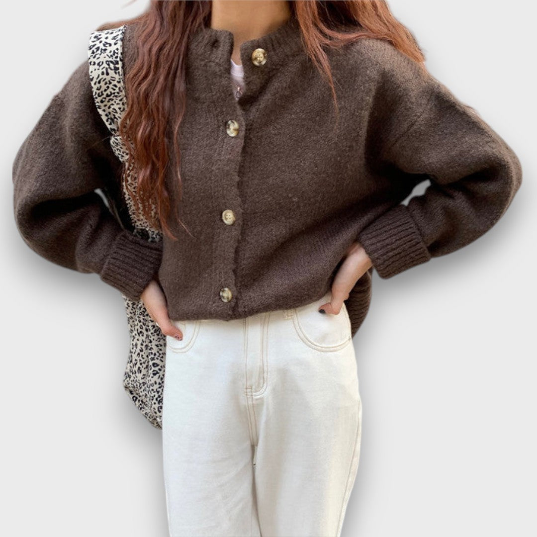 Cardigan Moka Doux et Chic