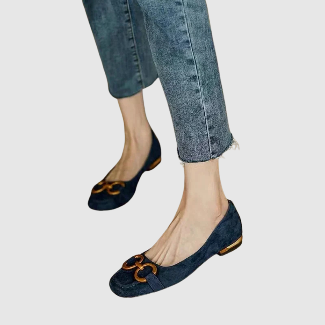 Ballerines de Soirée en Cuir