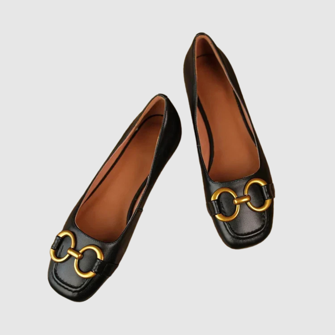 Ballerines de Soirée en Cuir