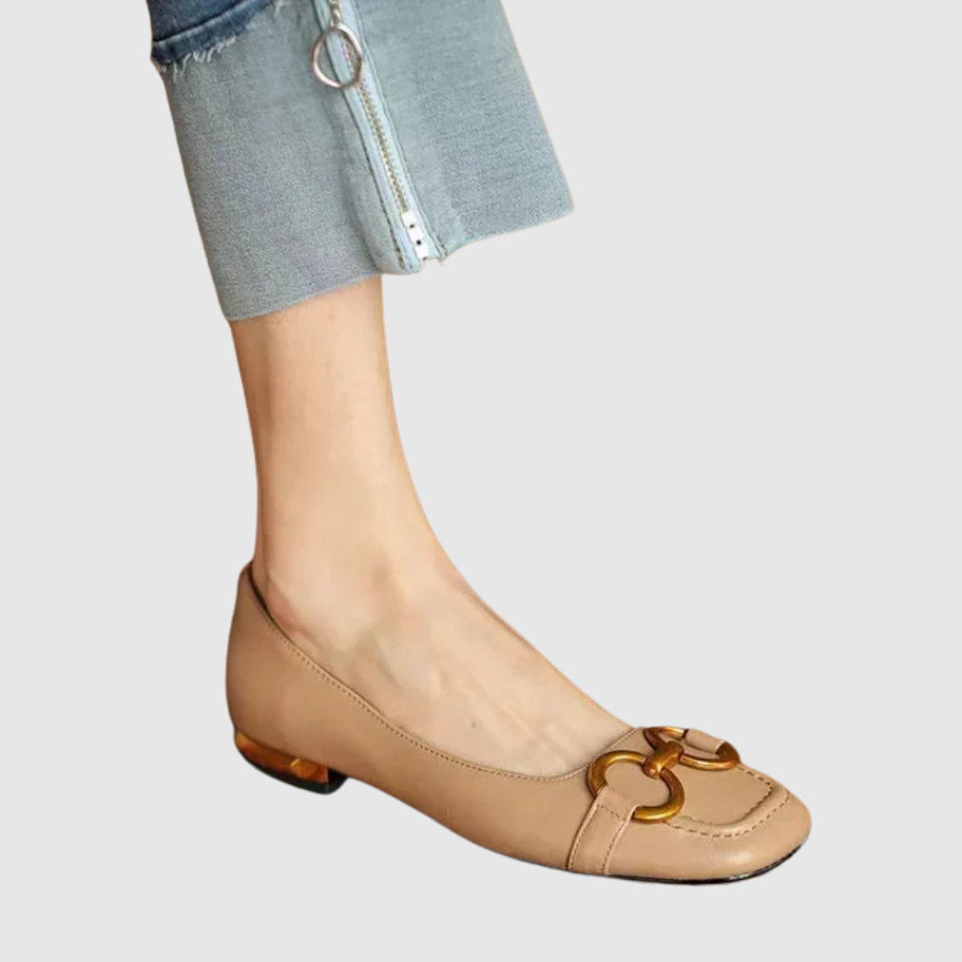 Ballerines de Soirée en Cuir