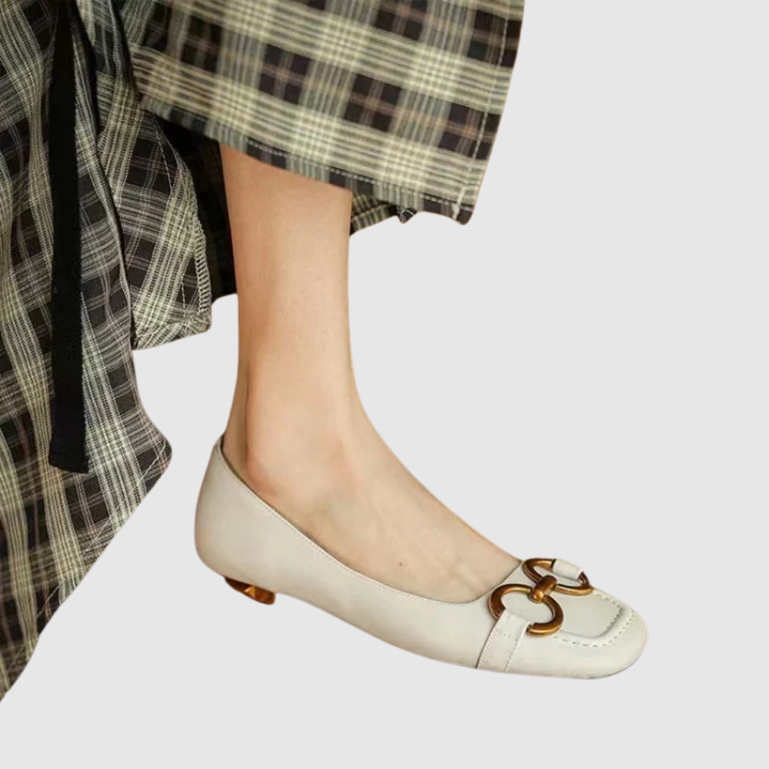 Ballerines de Soirée en Cuir