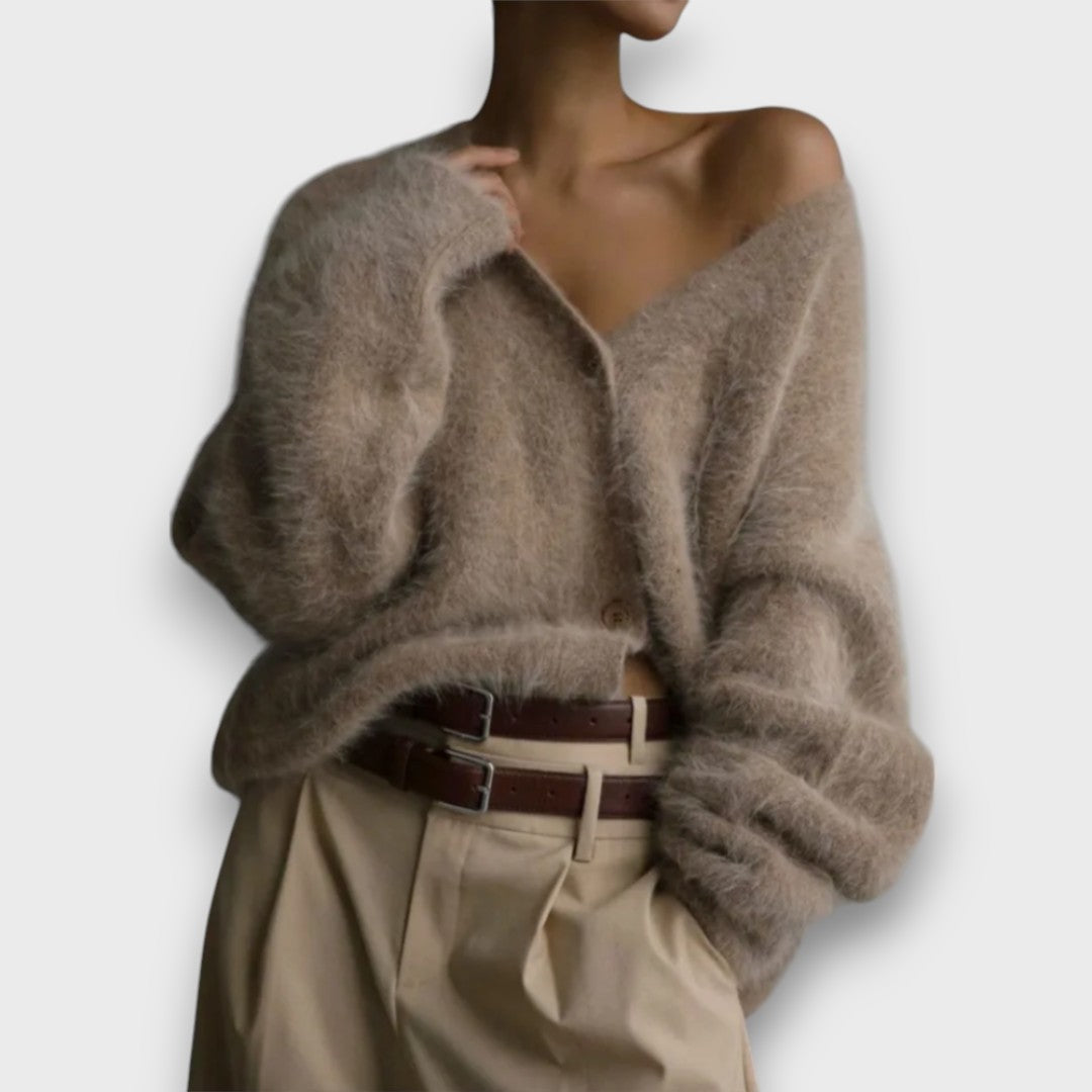 Cardigan Doux à Coupe Classique