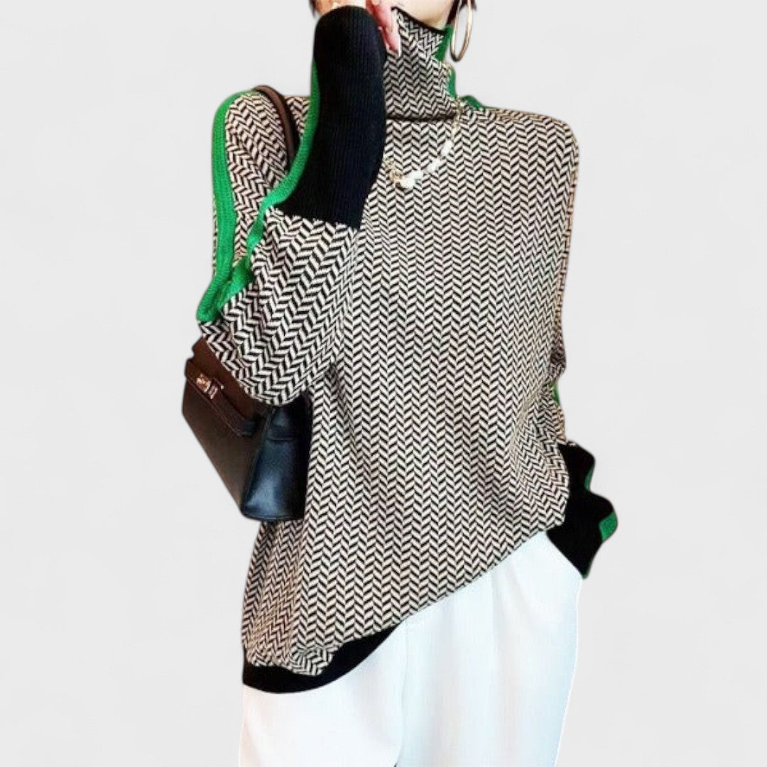 Pull Col Montant Élégant