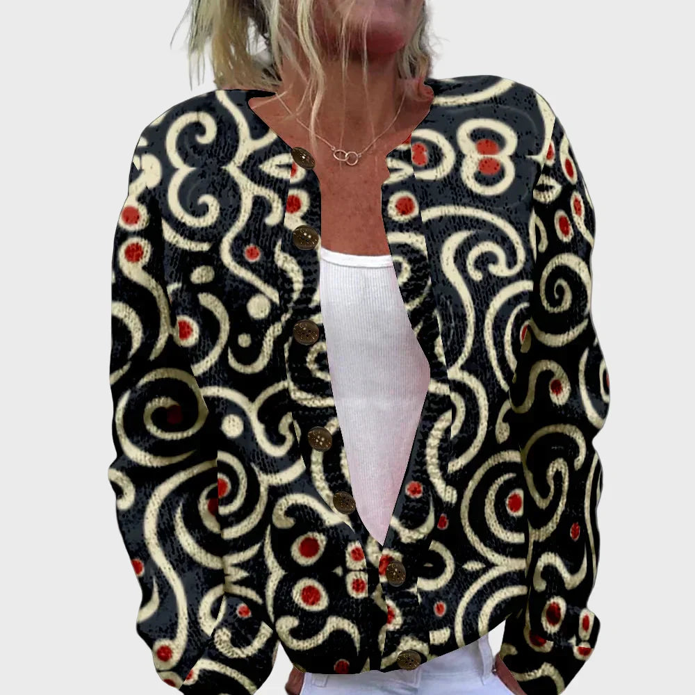 Pull Long à Motif Élégant