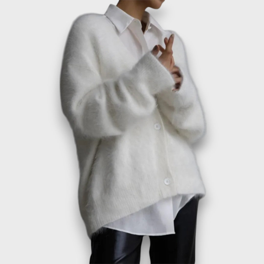 Cardigan Doux à Coupe Classique