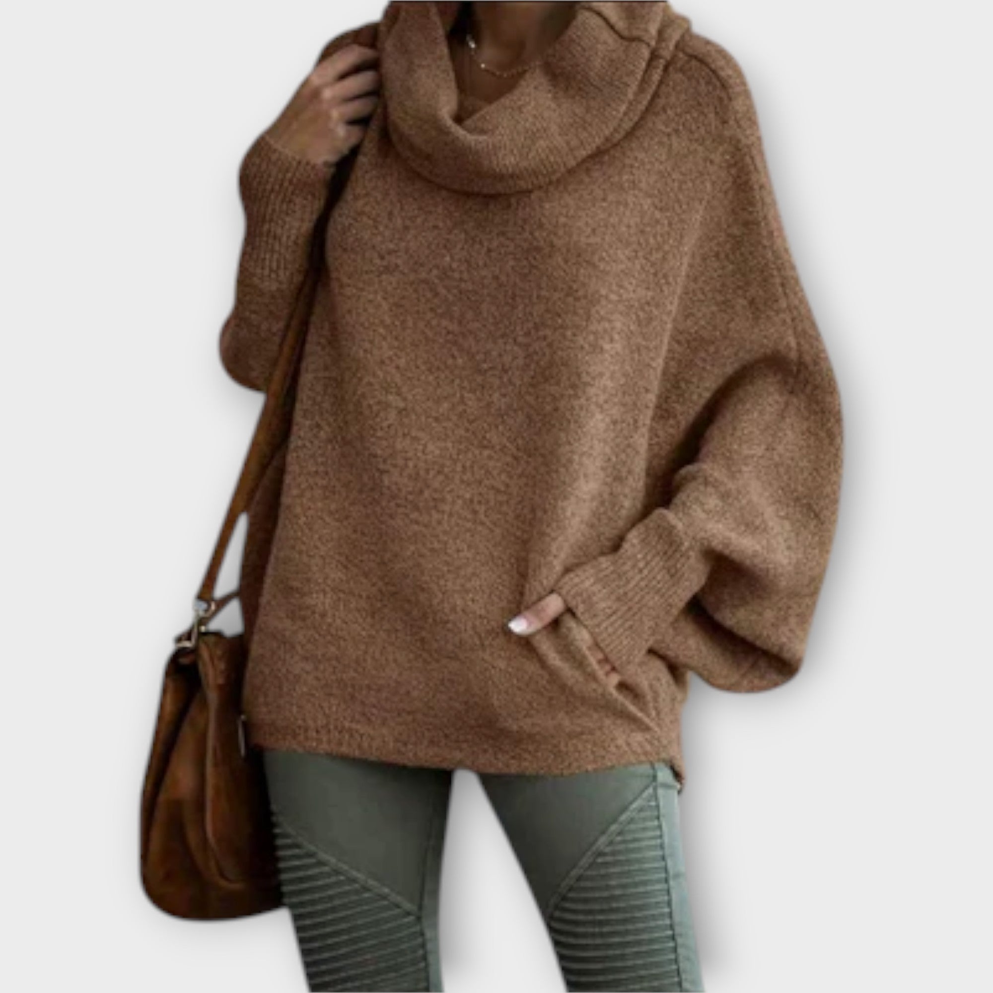 Pull Turtleneck Élégant Femme