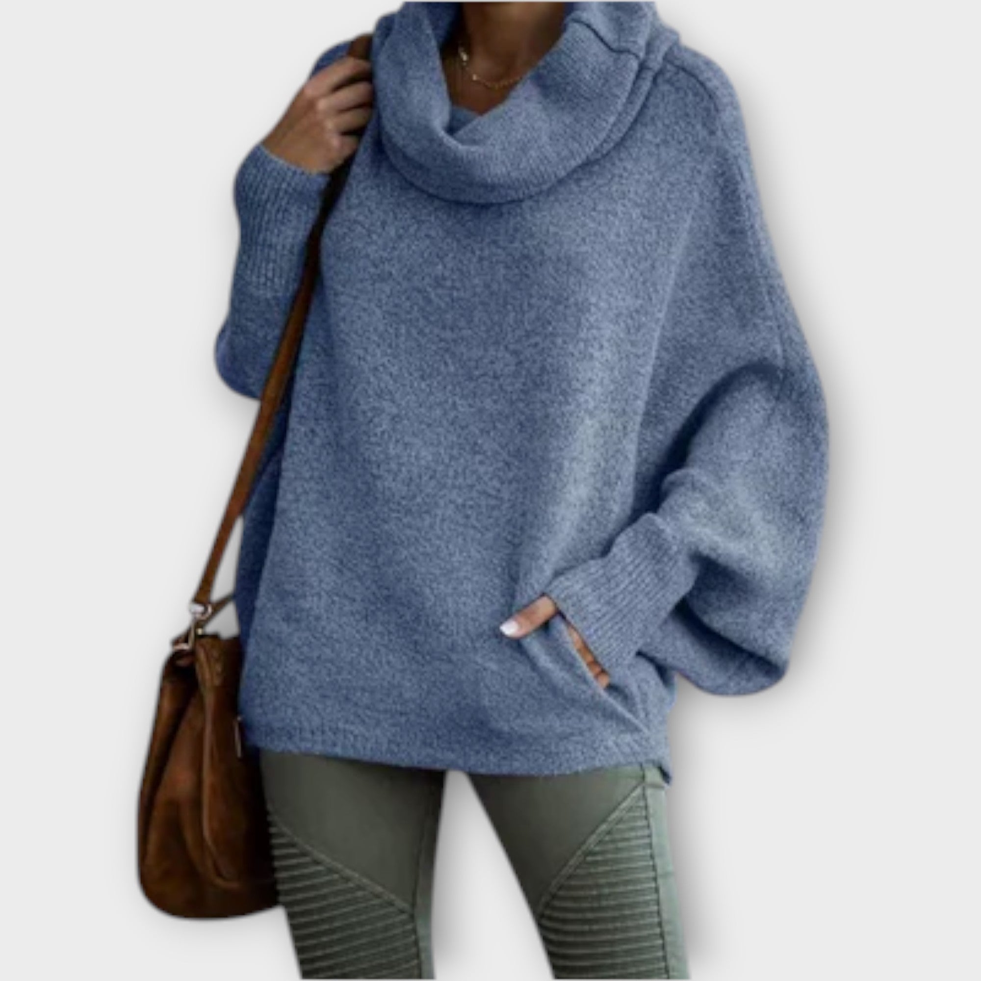 Pull Turtleneck Élégant Femme