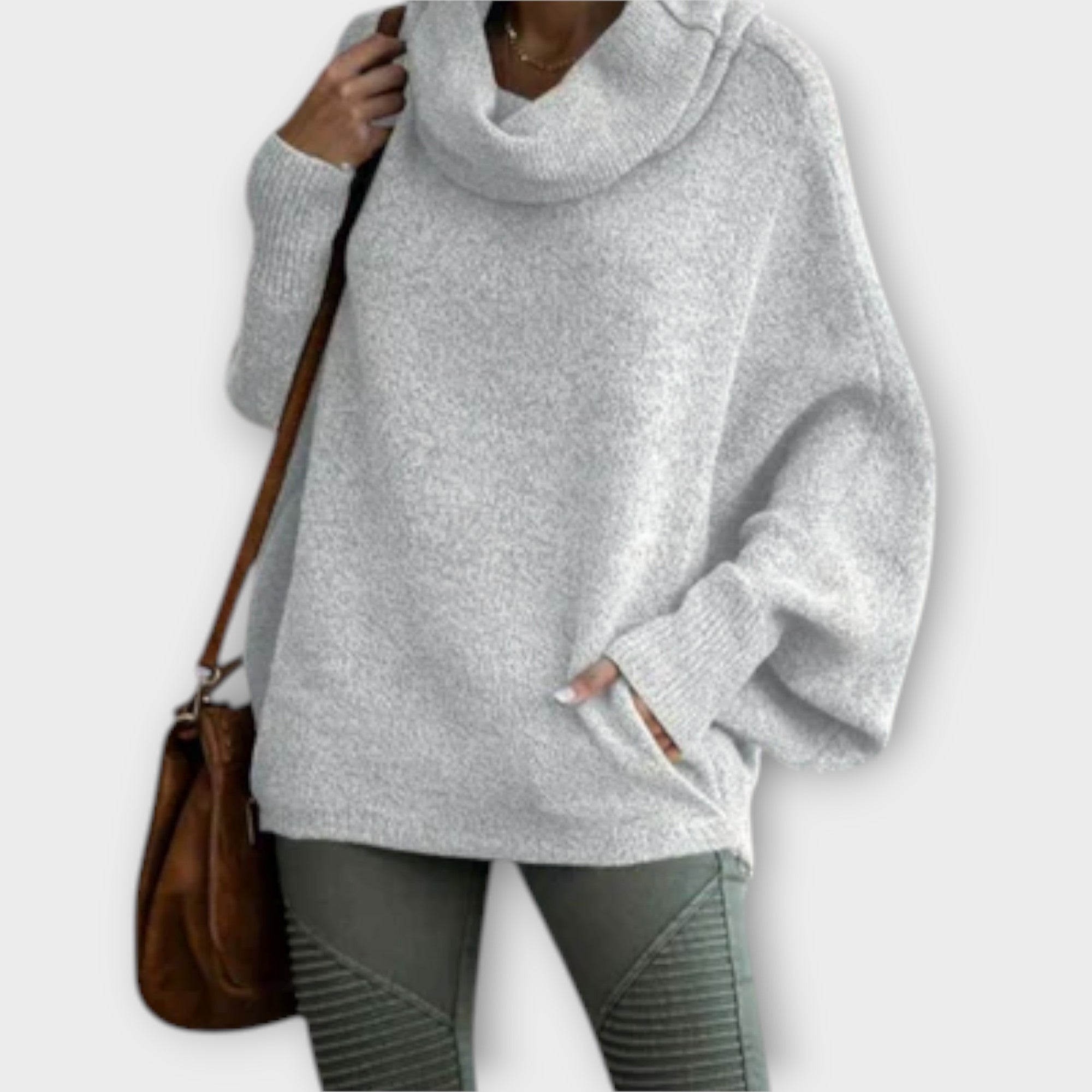 Pull Turtleneck Élégant Femme