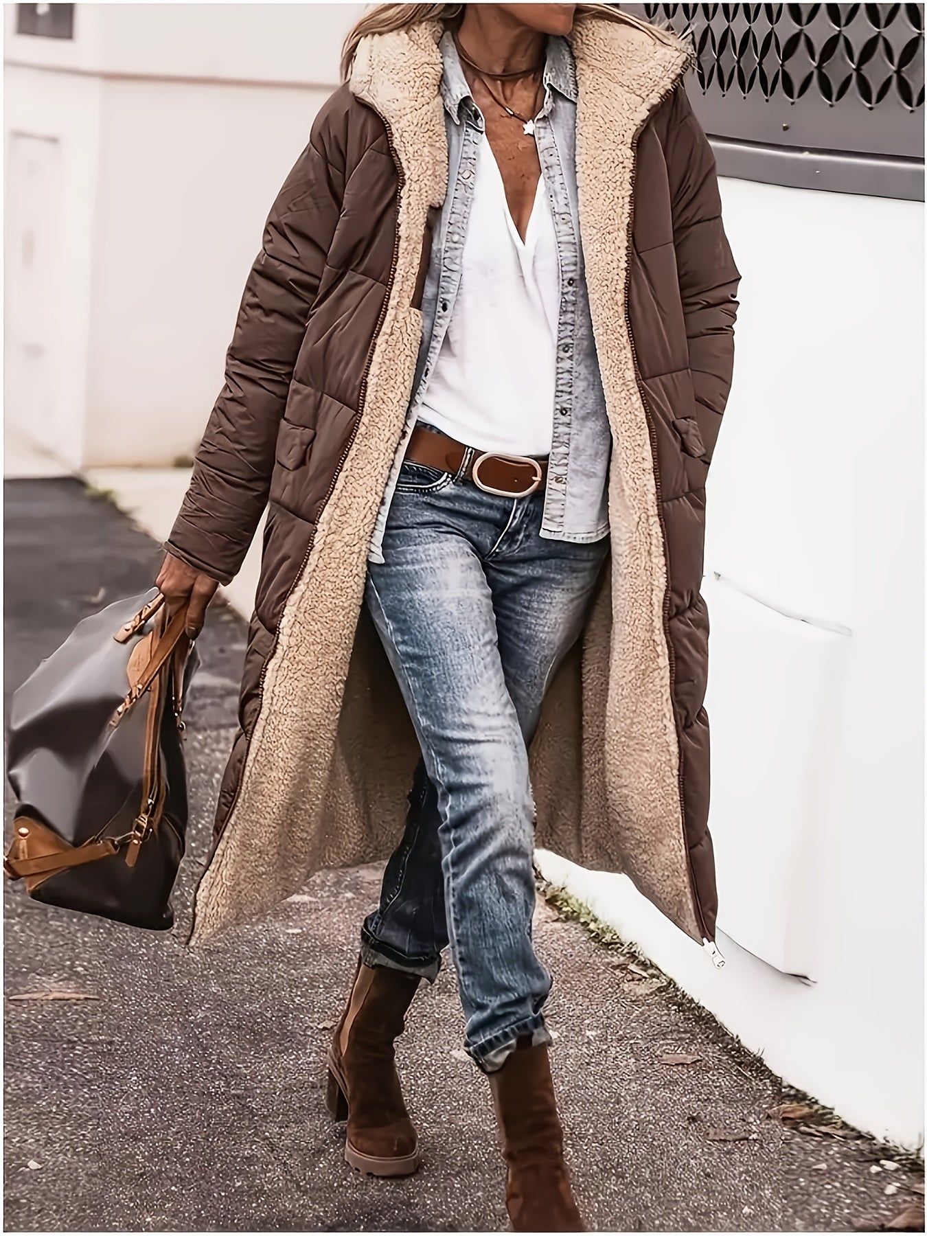 Manteau Doublé Élégant