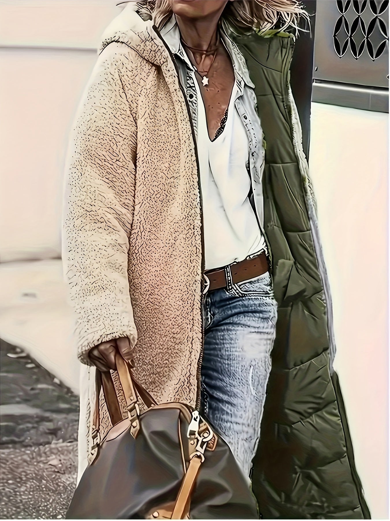 Manteau Doublé Élégant