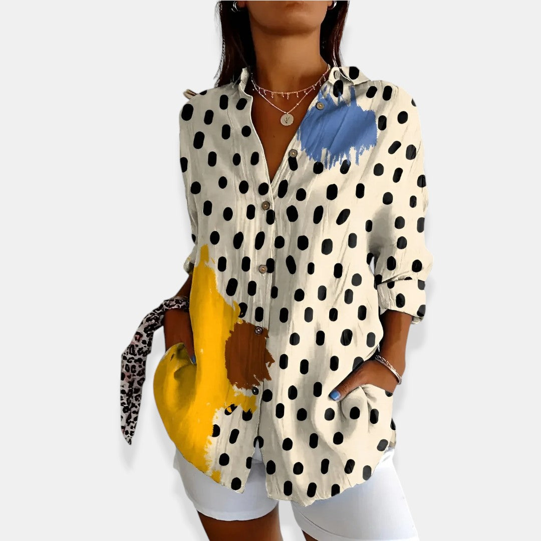 Blouse Florale à Boutons LYSSA™