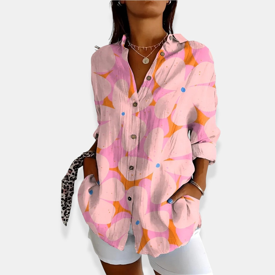 Blouse Florale à Boutons LYSSA™